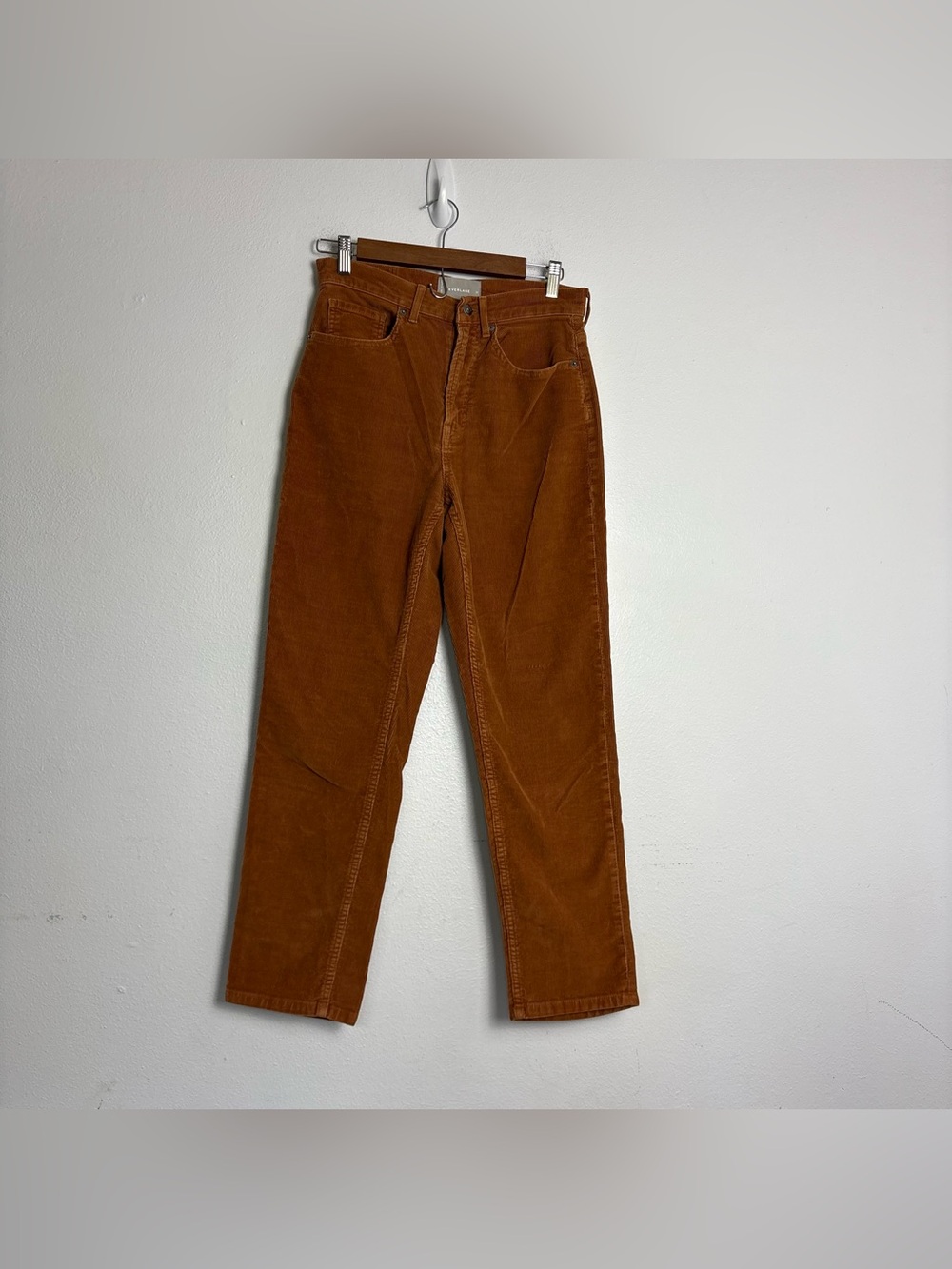 Everlane‎ Baby Cord Cheeky Straight Leg Corduroy Brown Terracotta Size 28